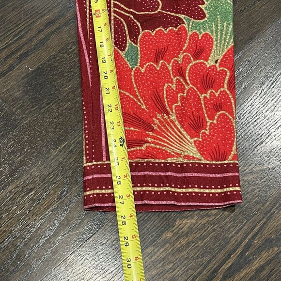 Farm Rio Solar Chita Green Pants Women’s Large Multicolor Tropical Floral Bright - Picture 10 of 10